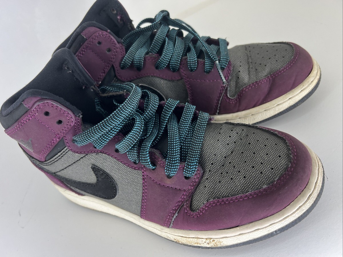 RARE 🔥Nike Air Jordan 1 Retro High Purple/Gray Shoe 332148 RARE 🔥Nike Air Jordan 1 Retro High Purple/Gray Shoe 332148