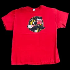 NEW National Bohemian Natty Boh Maryland Flag Red Cotton T-Shirt Size XL Logo