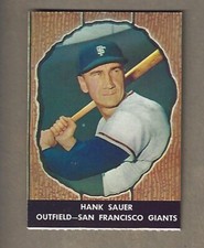 1958 HIRES ROOT BEER HANK SAUER # 49 NO TAB NEAR MINT