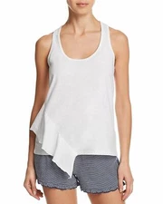 Splendid Women's Sleeveless Sleep Pajama Tank Top White Small