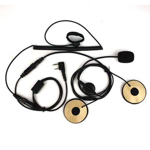 Affidabile Casco Moto Auricolare Microfono con Dito PTT per BAOFENG - Zdjęcie 2 z 11