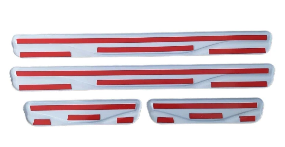 Per Citroen C3 Protezione antigraffio per battitacco cromata e carbonio in... - Immagine 3 di 3