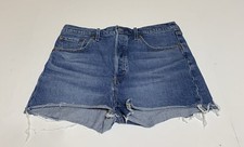 Levi's 501 Women s Cut Off Original Denim Shorts Sz W 32 Blue Medium Wash