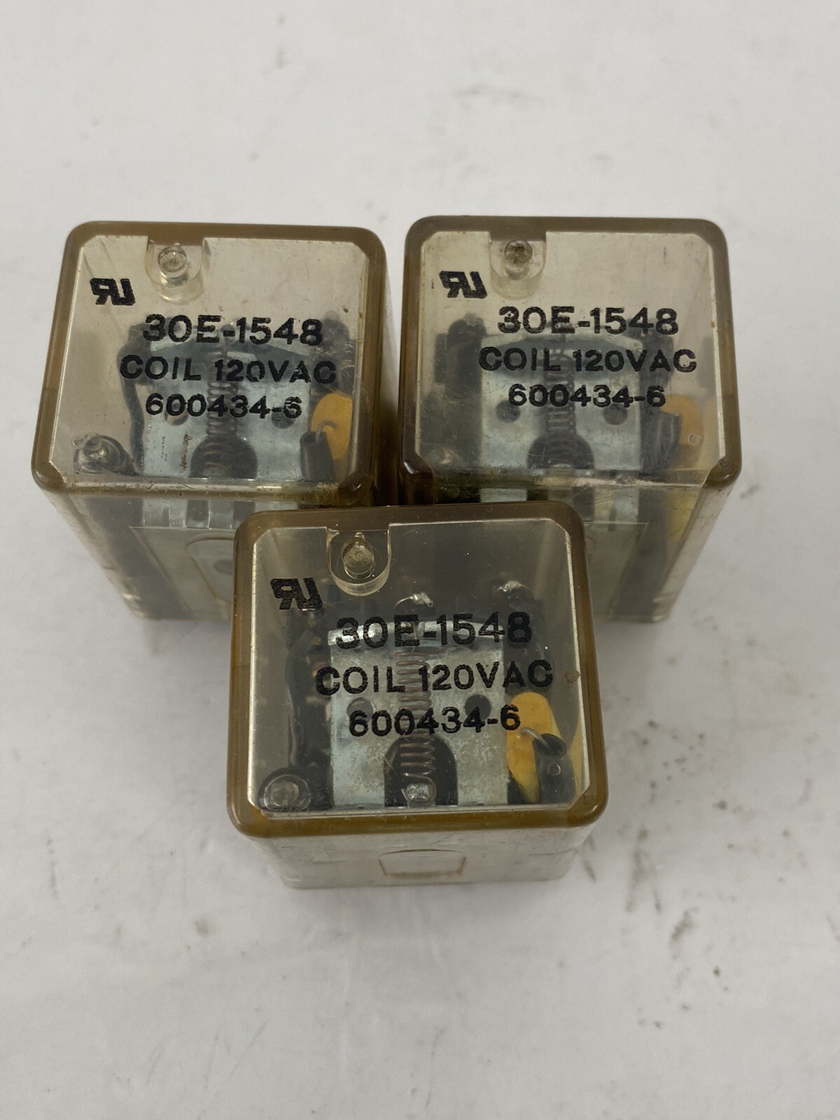 Lot Of 3 RELIANCE ELECTRIC, 600434-6, GEN PURPOSE RELAY, 120 VAC,