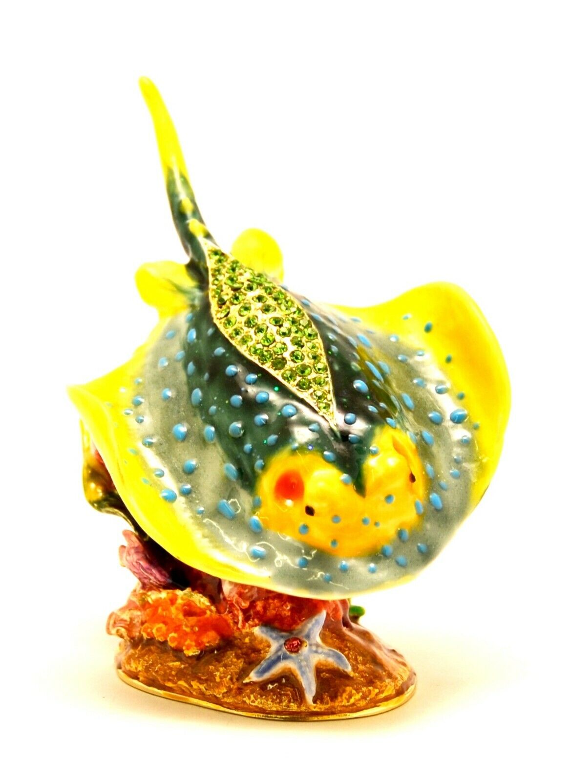 Stingray by Ciel Collectables Hand Painted Enamel with swarovski Crystals 