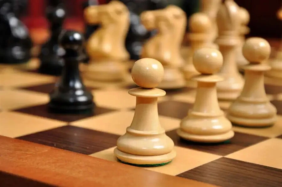 The Bicentennial Luxury Chess Set - Pieces Only - 3.6" King - Genuine Ebony - Image 3 of 4