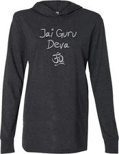 Yoga Lightweight Hoodie Jai Guru Deva