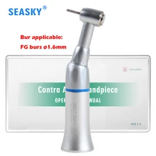 NSK Style Dental Slow/Low Speed Push Contra Angle Handpiece Fit FG 1.6mm Burs