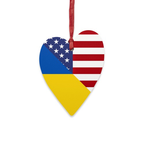 Bandera Ucraniana Americana | Media Ucrania EE. UU. Adorno de Madera - Imagen 19 de 31
