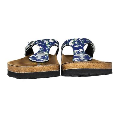 Birkenstock Gizeh 37 Sandals US 6 Papillio Blue White Floral Birkenstock Gizeh 37 Sandals US 6 Papillio Blue White Floral