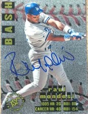Raul Mondesi Autographed 1996 Stadium Club Bash & Burn #B&B5