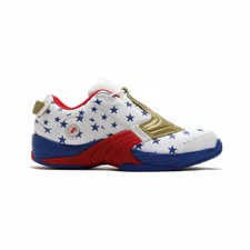 Reebok X Atmos Men's Answer 5 Low “USA” FW7486 White / Scarlet / Cobalt SZ 7-13