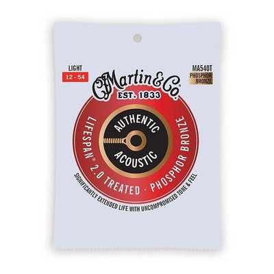 Martin Authentic Acoustic Lifespan 2.0 Phosphor Bronze Gitarrensaiten (0,012 -...