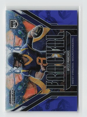 2025 Panini Prizm Black #25 Nicco Marchiol Fractal Blue #/199