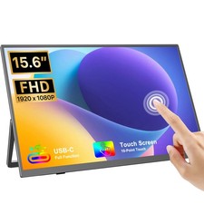 UPERFECT Touchscreen Monitor 15.6" 1920x1080 Portable Monitor Screen for Laptop