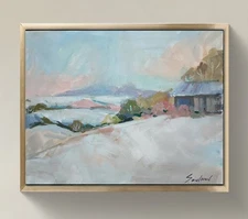 Original Impressionist Painting on 11 in x14 in Canvas - Signed by the Artist