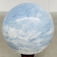 2380G Natural Blue Celestite Crystal Sphere Ball Healing Madagascar