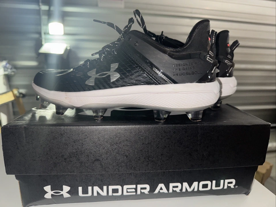 Under Armour Men's UA Yard Low MT TPU Baseball Cleats – Size 10 Men’s – Black - Image 2 of 4
