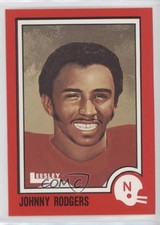 1989 Leesley Nebraska Cornhuskers Go Big Red Johnny Rodgers #24 7ut