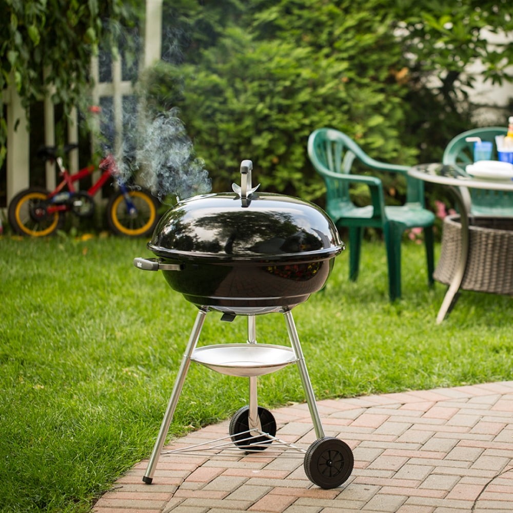 Weber Jumbo Joe Charcoal Grill, 22 Inch Premium Kettle, Black