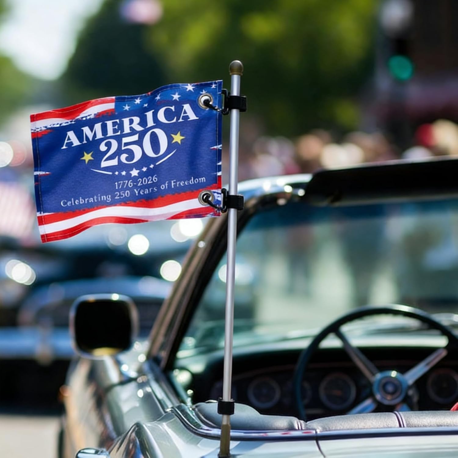 250 Years America Golf Cart Flag, 8.3" X 12.6" 250Th Birthda
