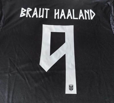 Erling Haaland #9 Norway Black Jersey - Large | eBay