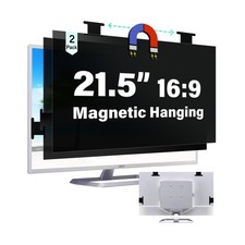  2 Pack Magnetic Hanging 21.5 Inch Computer Privacy Screen for 16:9 Aspect R...