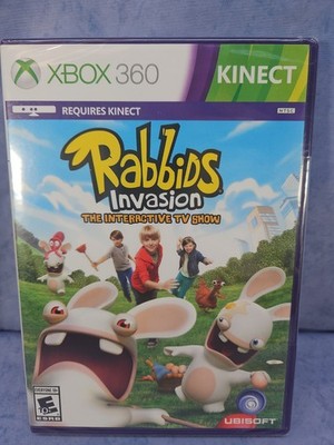 Rabbids Invasion Xbox 360 2014 NEW! Factory SEALED Kinect