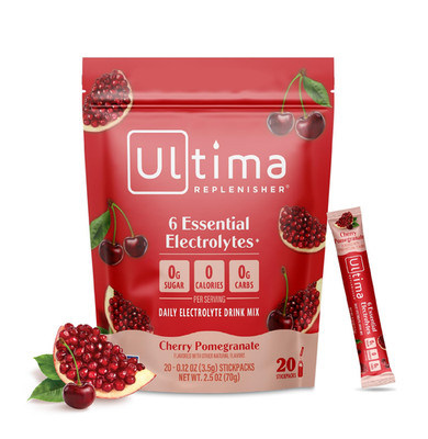 Ultima Replenisher Daily Electrolyte Powder   Cherry Pomegranate, 20 Stickpacks