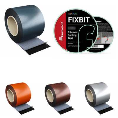 10lfm KAUFDACH  FIXBIT Reparaturband Alu-Bitumenband, UV-beständig, wasserdicht