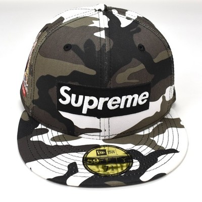 応援グッズ 8 supreme 25ss s logo new era camo Supreme x New Era Snow Camo Shop Anniversary Box Logo Hat Cap
