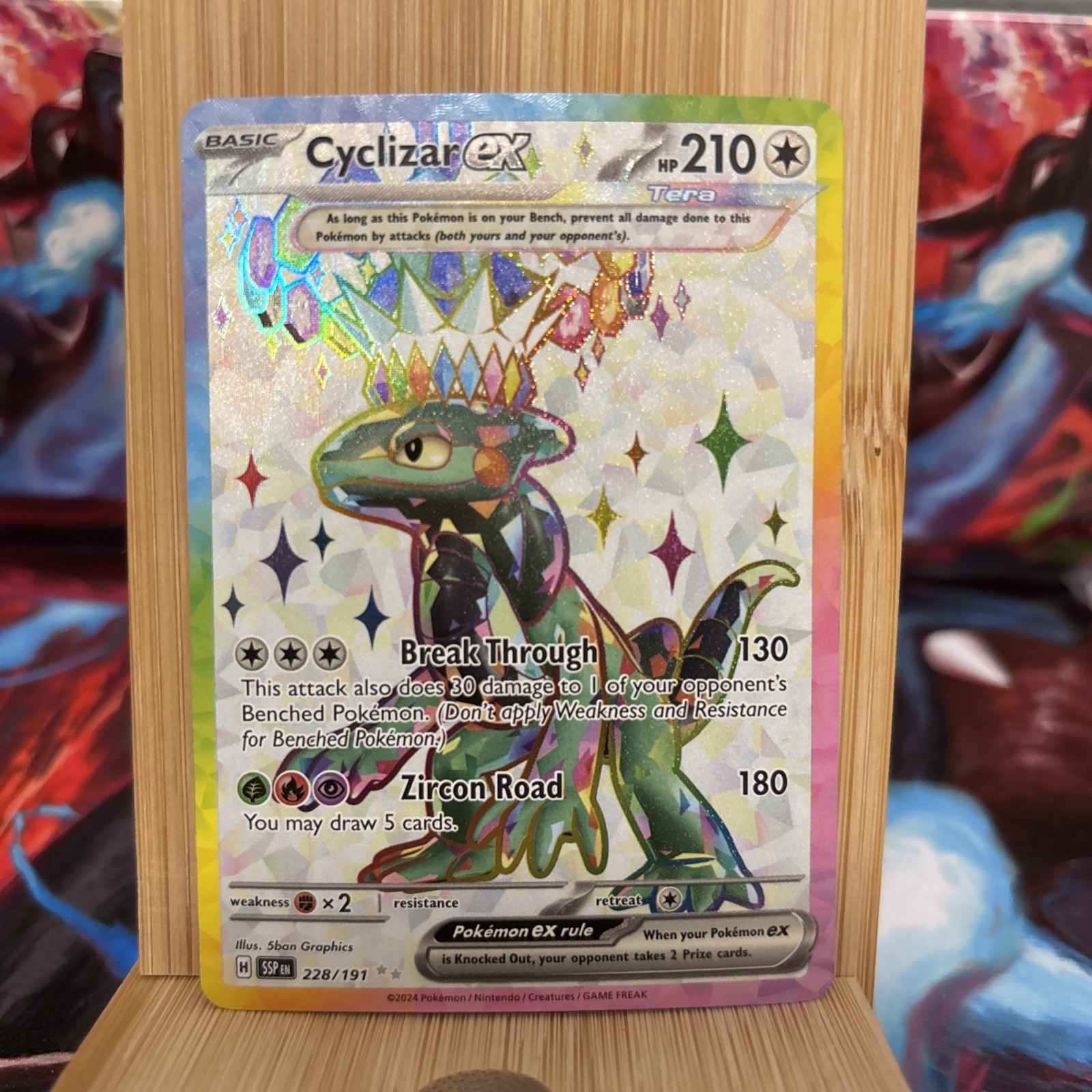 Cyclizar ex 228/191 Sv08: Surging Sparks Holo NM Fast Shipping