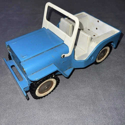 Classic 1960s-70s Tonka Jeep, Blue, 10" Vintage