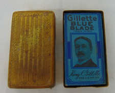VTG Gillette Blue Edge DE Blade Lot of 5 Individual Wrapped With Gold Case