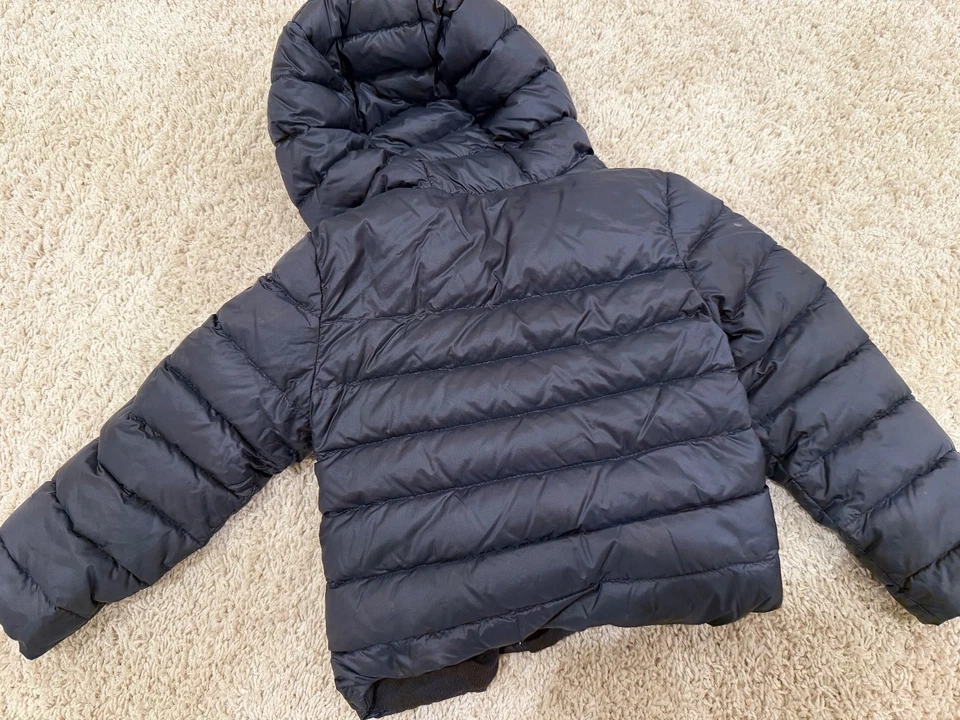 Куртка для девочки Moncler 3Y темно-синий - Изображение 3 из 4