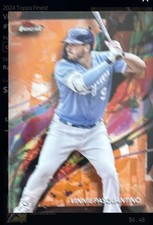 2024 TOPPS FINEST #92 VINNIE PASQUANTINO ORANGE REFRACTORS /25