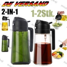1/2 Ölsprüher für Speiseöl Öl Sprühflasche Ölzerstäuber Oil Sprayer Schwarz Grün