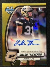 2024 Bowman University Chrome #PA-DTH Dillon Thieneman Auto Gold Refractor #/50