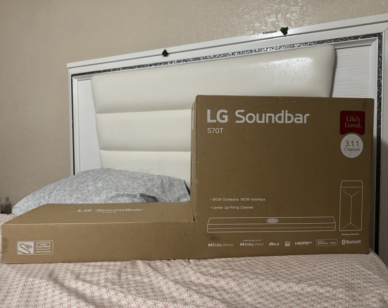 LG S70TY Soundbar 3.1.1 Channel Dolby Atmos Wireless Bluetooth HDMI