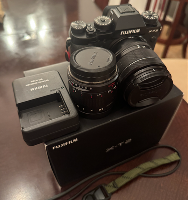 ​【動作確認済】FUJIFILM X-T2 ズームレンズキット（18-55mm） FUJI X-T2 with 18-55mm Zoom and 35mm Cinema Lens Bundle | eBay