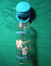 Vintage Playtex 1990's Drop In Plastic Baby Bottle Blue Cap Ring Sheep Design