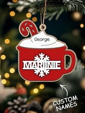 Personalized Family Hot Cocoa Christmas Ornament With Names