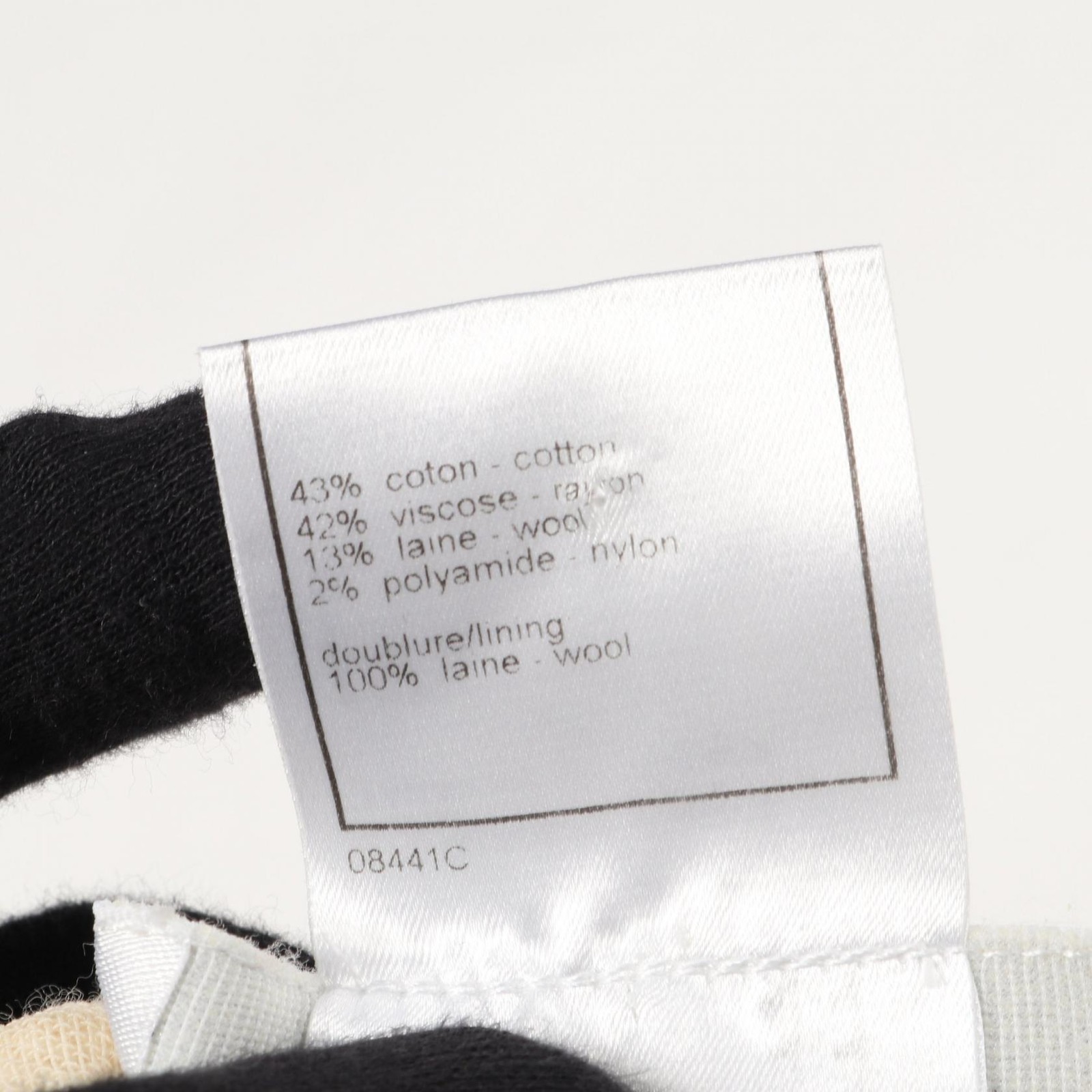 CHANEL Coco Mark Button Tweed Outer Wool Cotton/R… - image 5