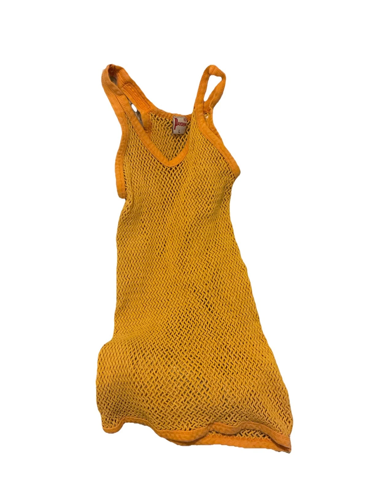 Payden Orange Mesh Vest Size L BNWT Menswear Designer Clothing Top Summer Casual
