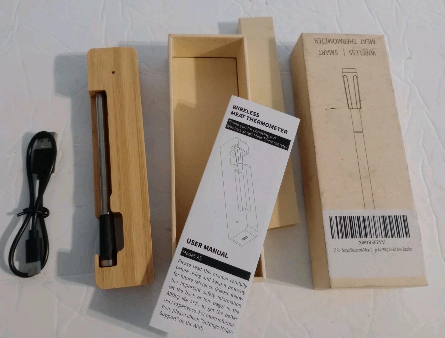 Smart Bluetooth Wireless Meat Thermometer for BBQ, Grill & Oven
Opens in a new window or tab