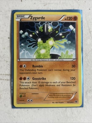 Zygarde 53/124 - Cracked Ice Exclusive Holo Rare Fates Collide Pokemon Card MP