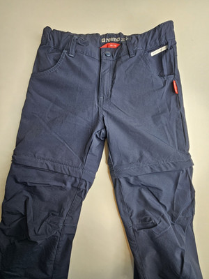 Reima Pant Kids 10 Youth Blue 2 in 1 Anti-Bite Convertible Hiking