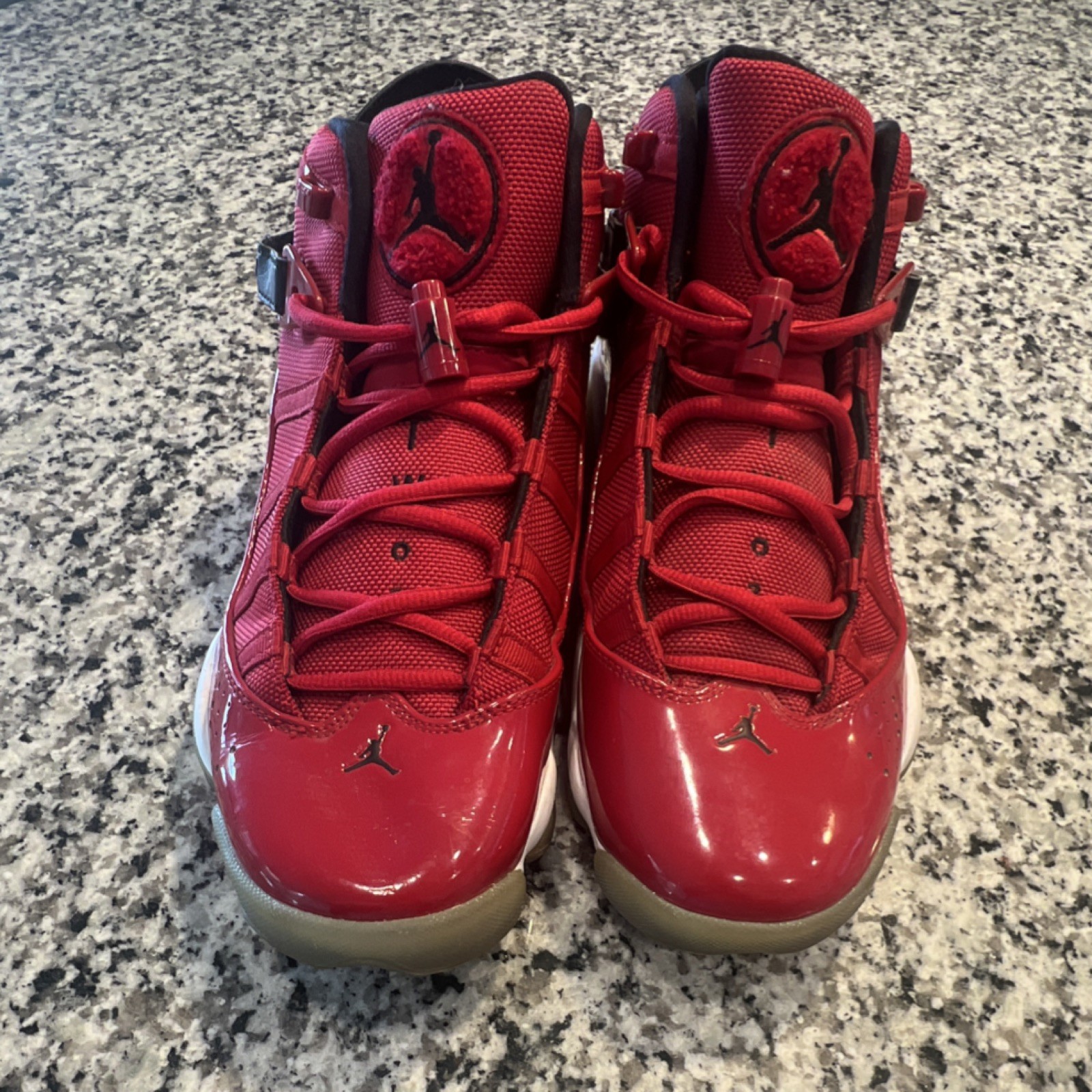 Jordan 6 Rings Gym Red 2019 322992-601 Men's High Top Basketball Sneakers