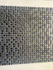 Black Micro Glass Mosaic Tile 12x12 Inch Sheet Matte And Glossy