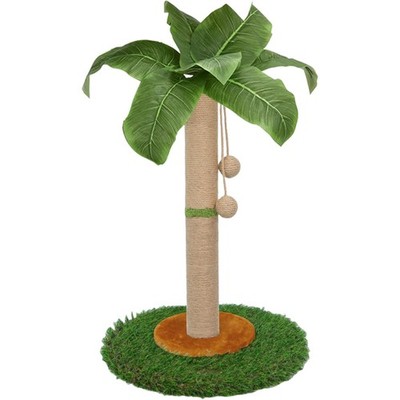 Katzen Kratzbaum Sisalseil 60cm Innenbereich Spielbaum mit Hängendem Ball